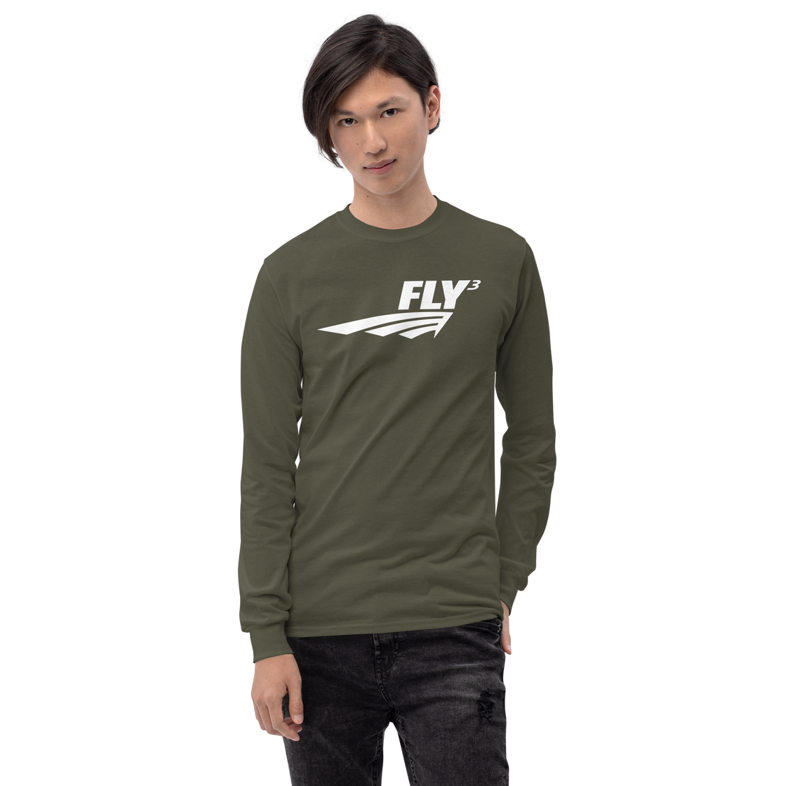 FLY³ Men’s Long Sleeve Shirt | Flycube