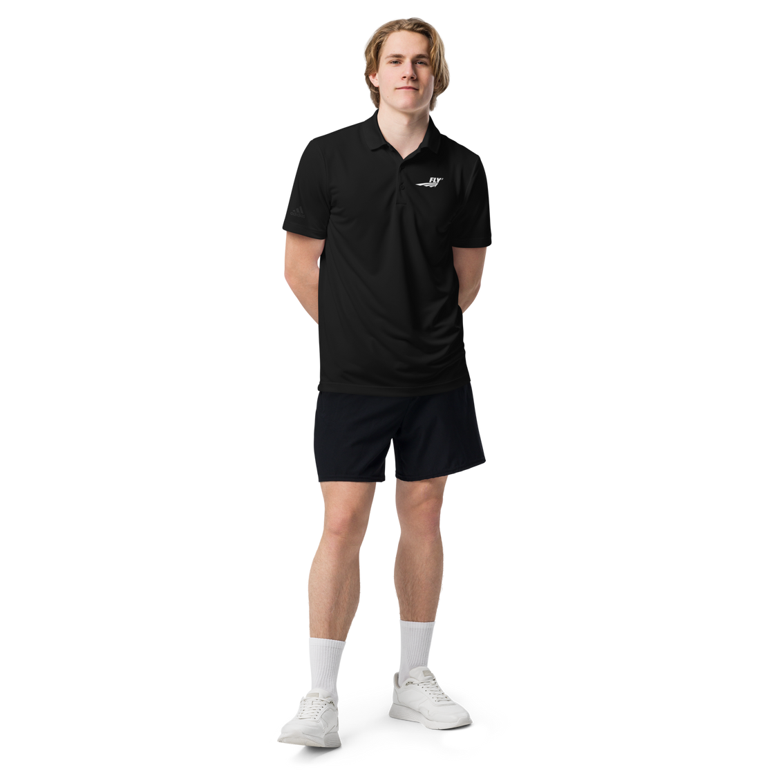 FLY³ Premium Polo Shirt collaboration with adidas | Flycube™