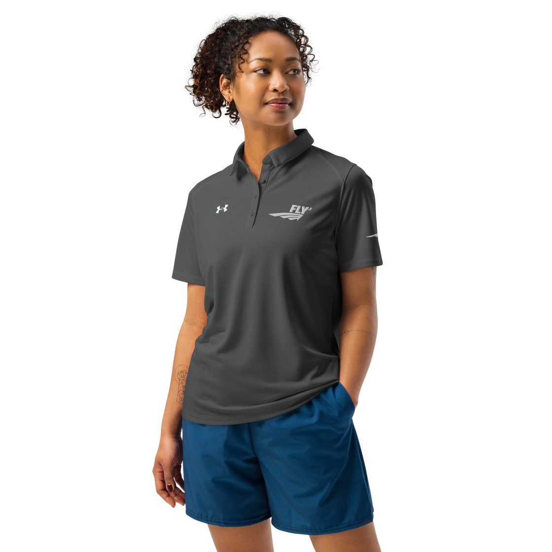 FLY³ women’s polo collaboration with Under Armour®  | Flycube™