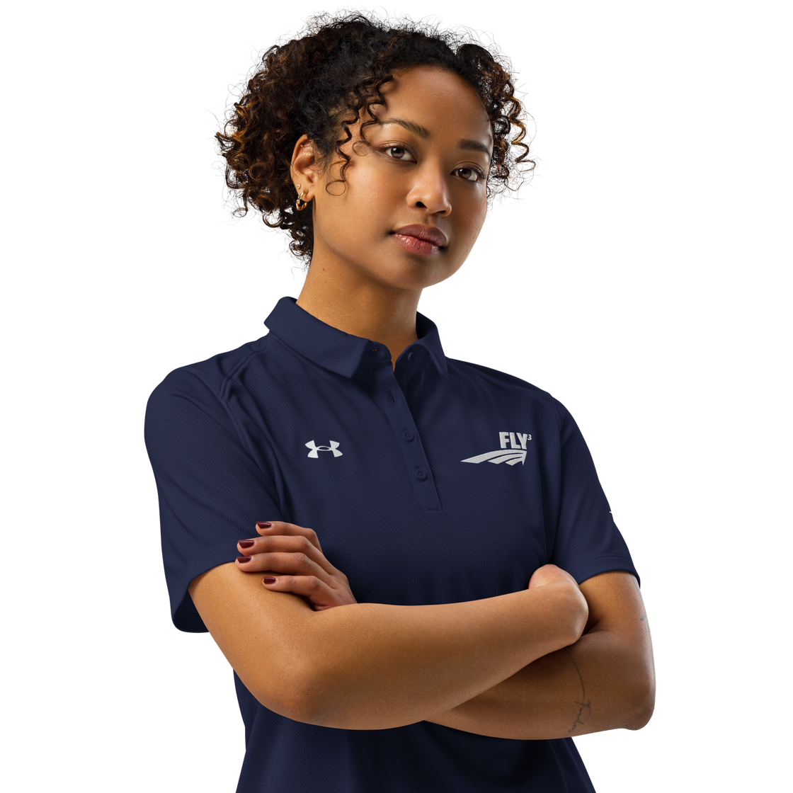 FLY³ women’s polo collaboration with Under Armour®  | Flycube™