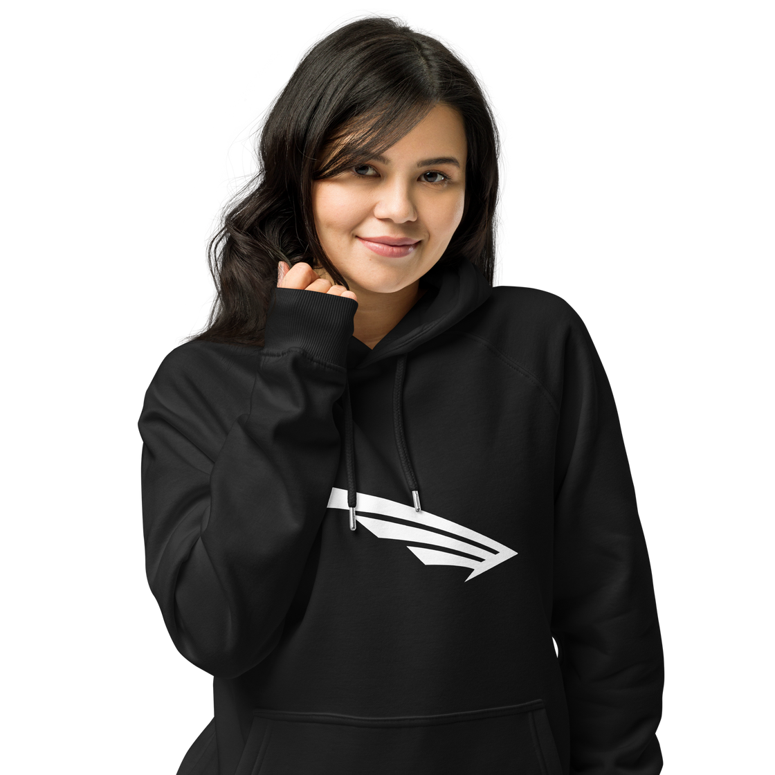 FLY³ eco raglan hoodie for women | Flycube™