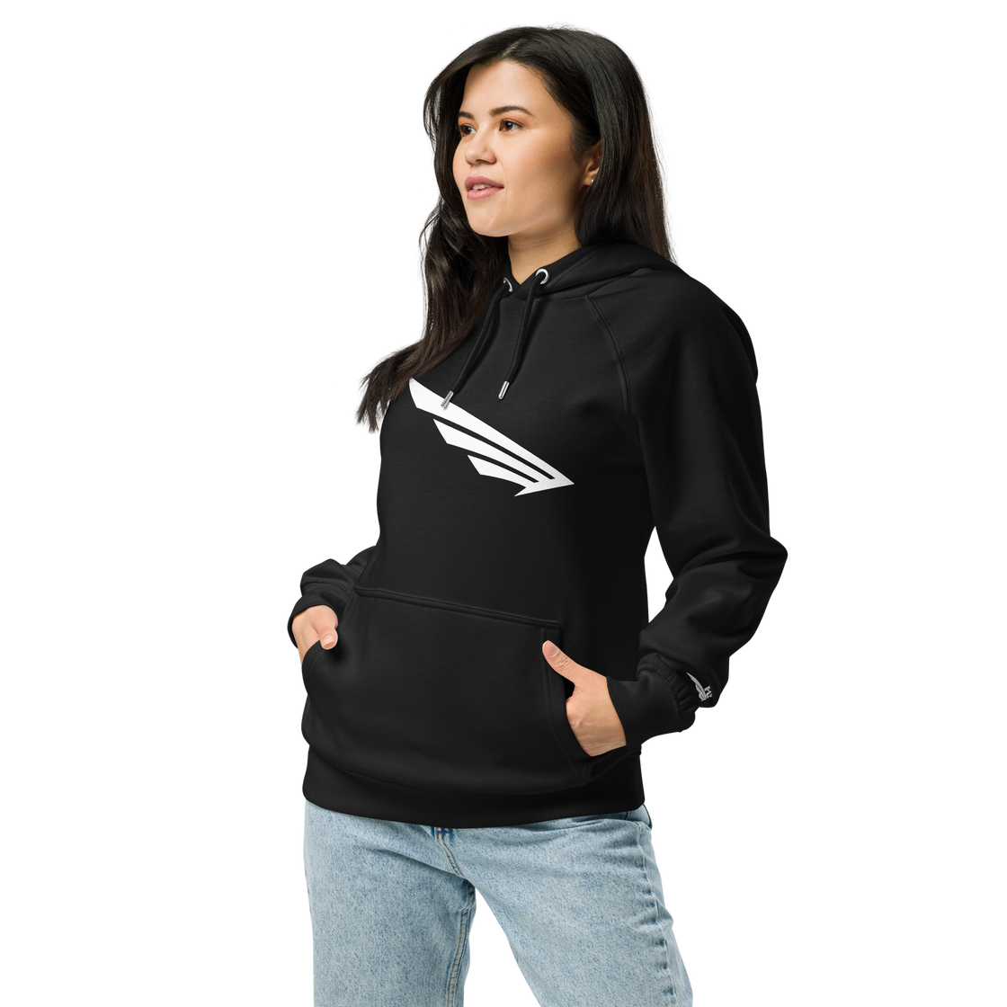 FLY³ eco raglan hoodie for women | Flycube™