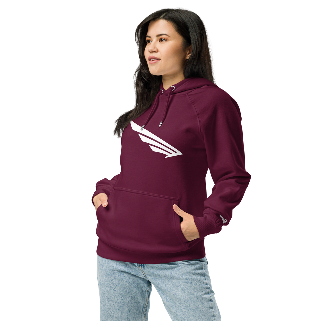 FLY³ eco raglan hoodie for women | Flycube™