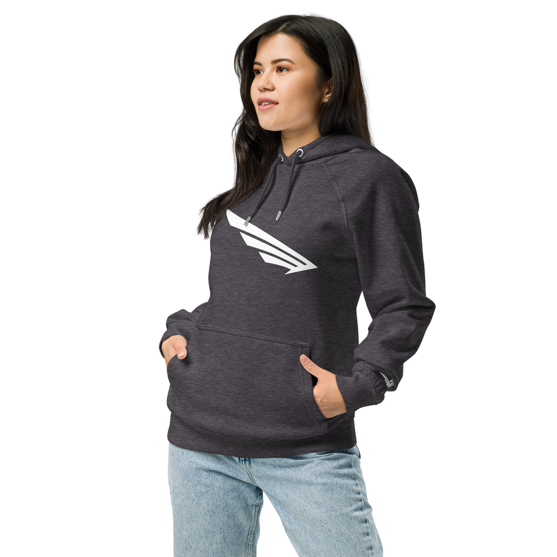 FLY³ eco raglan hoodie for women | Flycube™