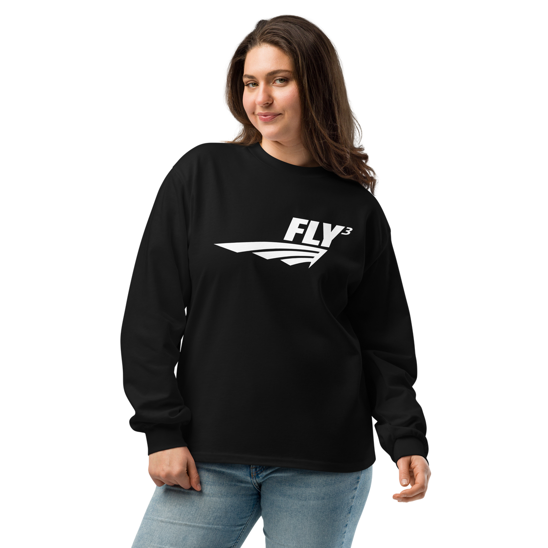 FLY³ Premium heavyweight long sleeve shirt  | Flycube™