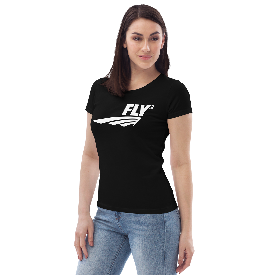 FLY³ Women's fitted eco tee | Flycube™