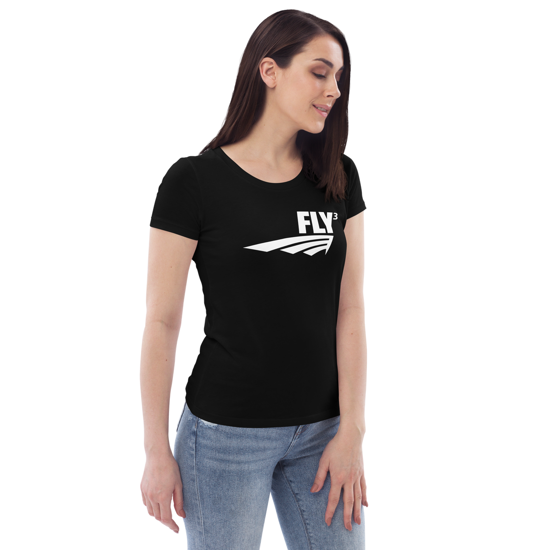 FLY³ Women's fitted eco tee | Flycube™