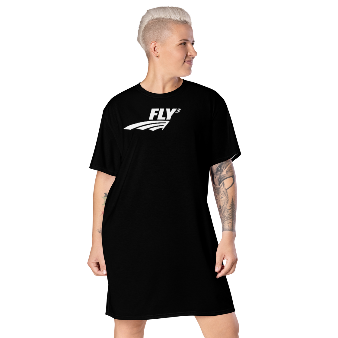 FLY³ T-shirt dress | Flycube