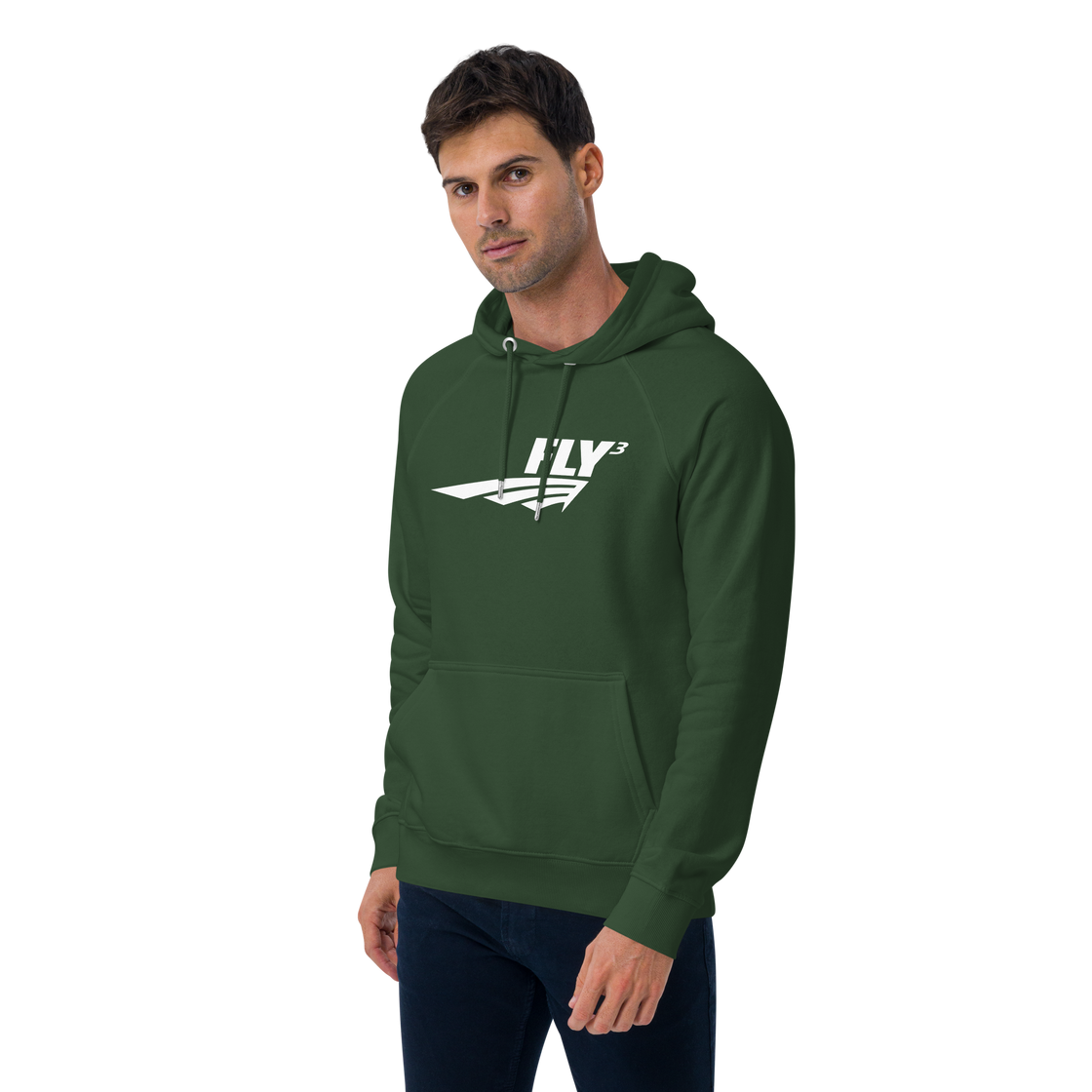 FLY³ Unisex eco raglan hoodie | Flycube
